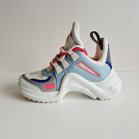 Louis Vuitton Women's Multicolor Light Blue LV Archlight Sneakers Size 36 / 6 - Picture 8 of 16